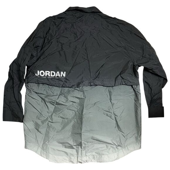 Nike Air Jordan Jacket WMNS XL Black Windbreaker  CU6319-010 Sporty Reflective - Picture 11 of 15